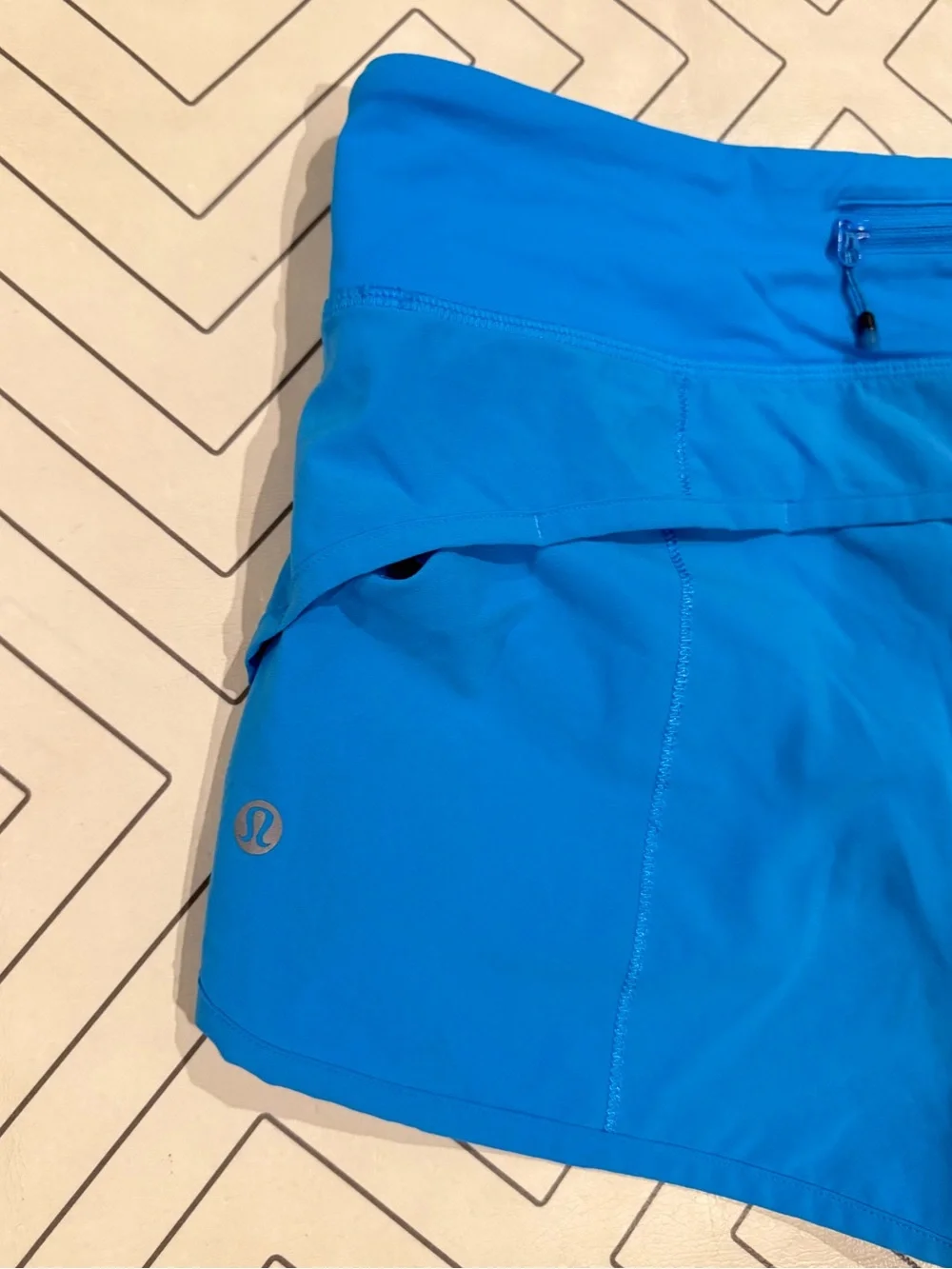 Lululemon Bright Blue Speed Shorts